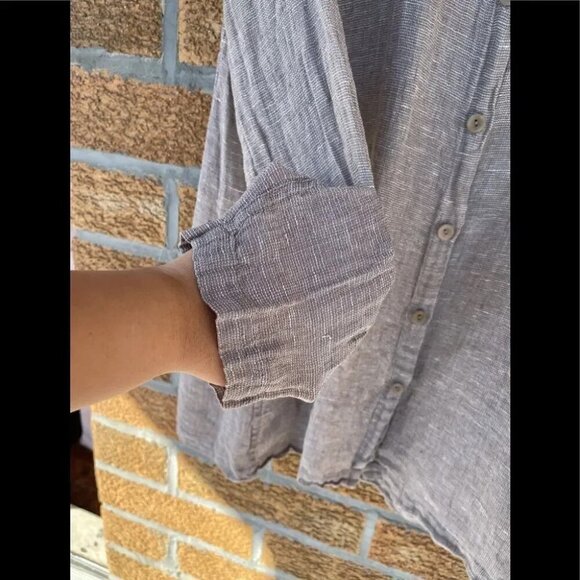 Flax button down shirt medium - Picture 7 of 8